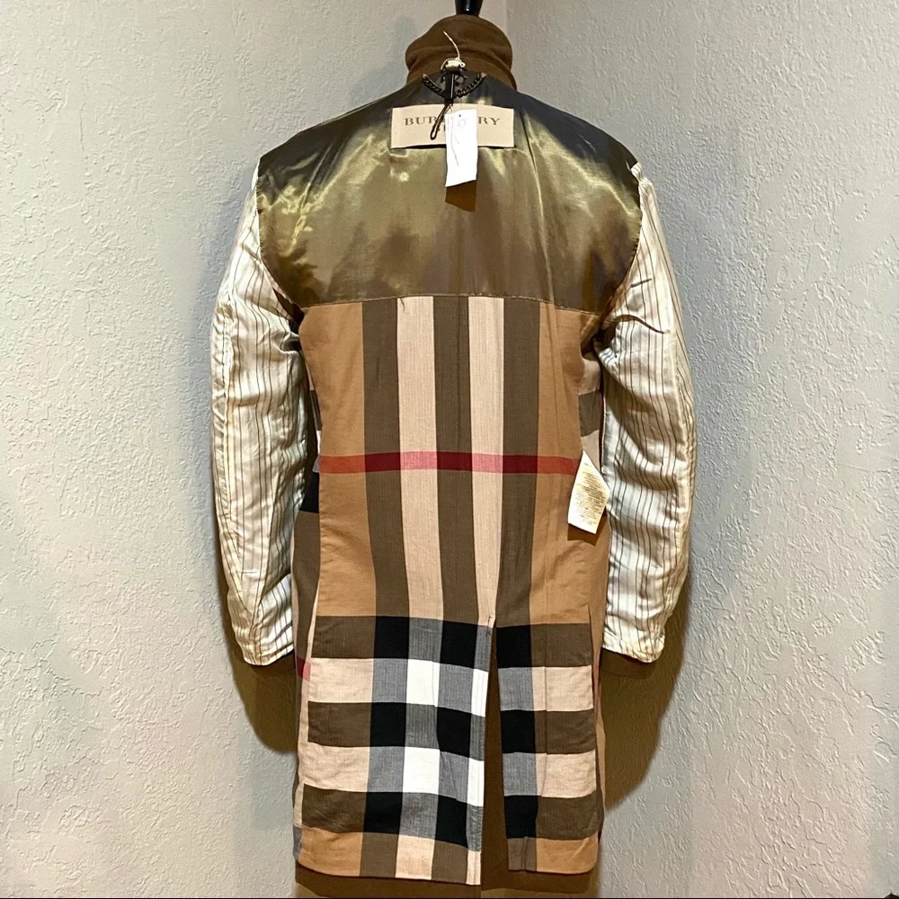NWT Burberry Brit Men's Brown Chesterfield Virgin Wool Car Coat, XS - Picture 11 of 16